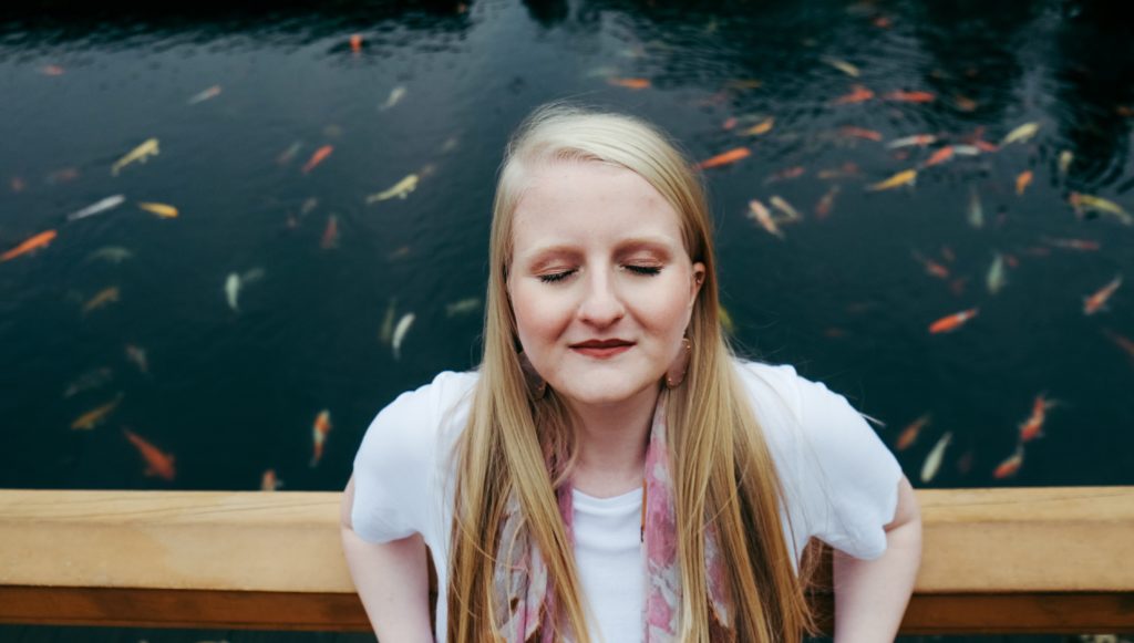 woman meditating